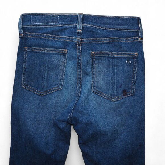 Rag & Bone 10 Inch Skinny Dark Wash Jeans W1532K089AST Women's 25 - Picture 9 of 14